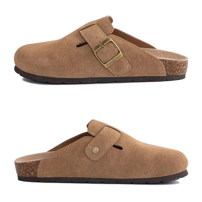 LISBON SUEDE CLOGS