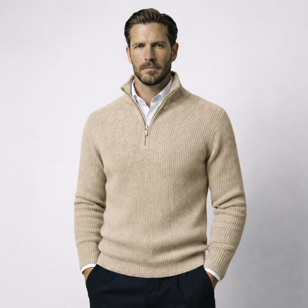 GEORGE - QUARTER-ZIP JUMPER