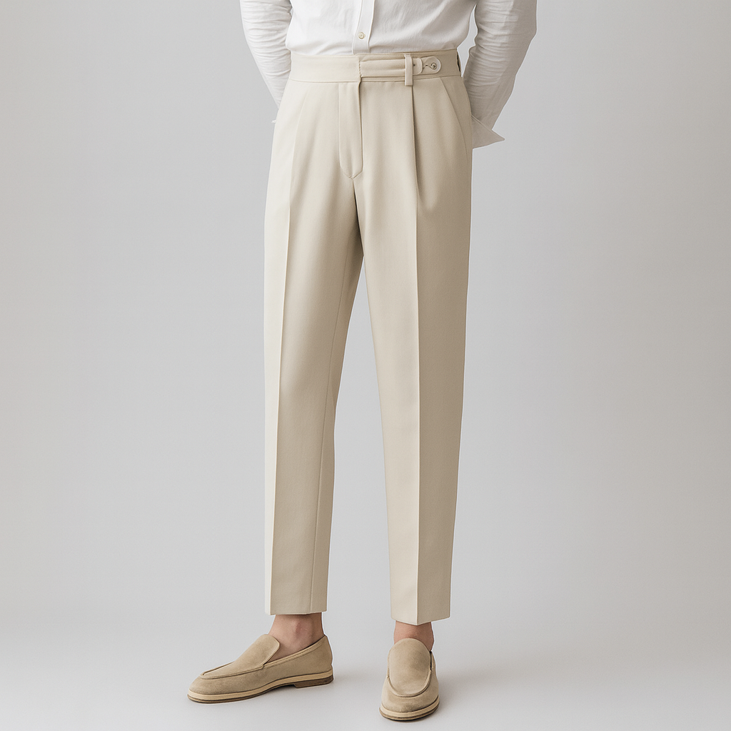 BRITISH CASUAL CROPPED TROUSERS