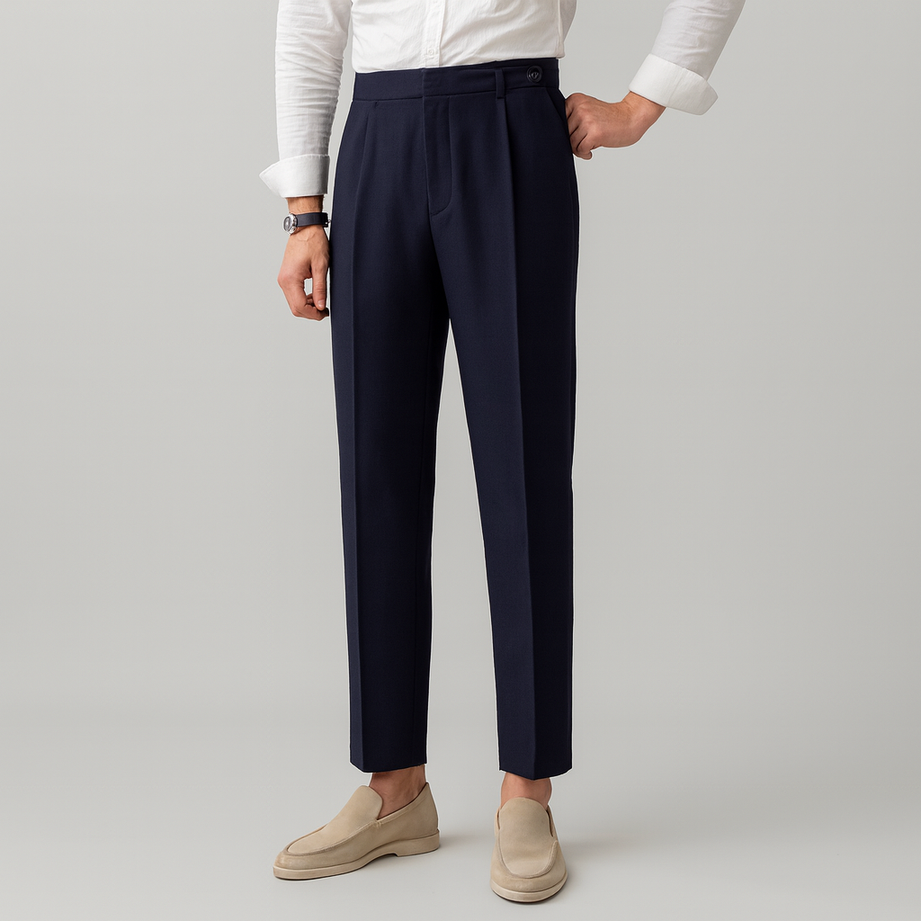 BRITISH CASUAL CROPPED TROUSERS