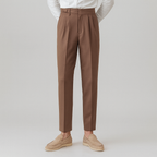 BRITISH CASUAL CROPPED TROUSERS