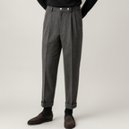 VIANA HIGH-WAISTED WOOLEN TROUSERS