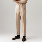 VIANA HIGH-WAISTED WOOLEN TROUSERS