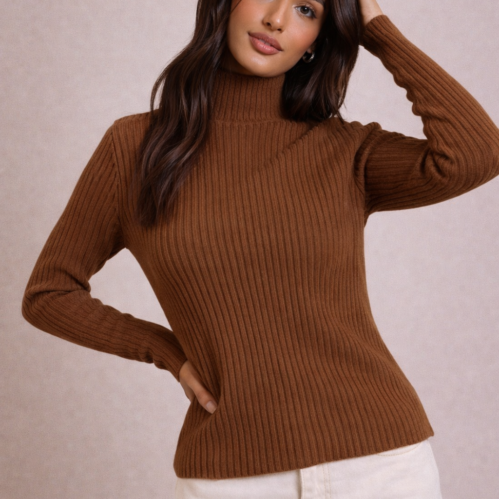 ISLA - SLIM RIBBED KNIT JUMPER