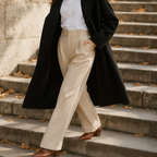 HIGH-WAISTED ELEGANT WIDE-LEG TROUSERS