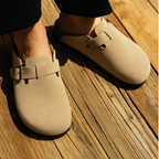 LISBON SUEDE CLOGS