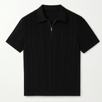 ZIPPER KNITTED POLO