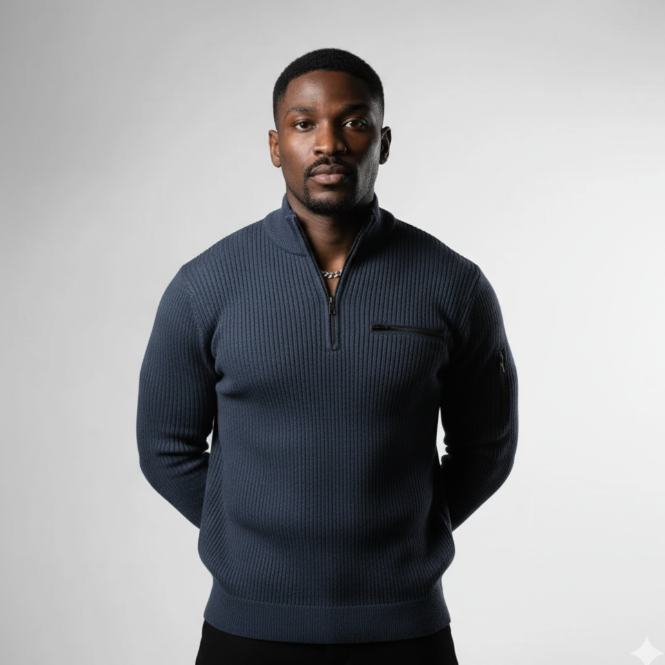 HENRY - LONG-SLEEVED ZIP-UP SHIRT