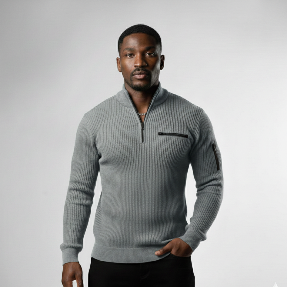 HENRY - LONG-SLEEVED ZIP-UP SHIRT