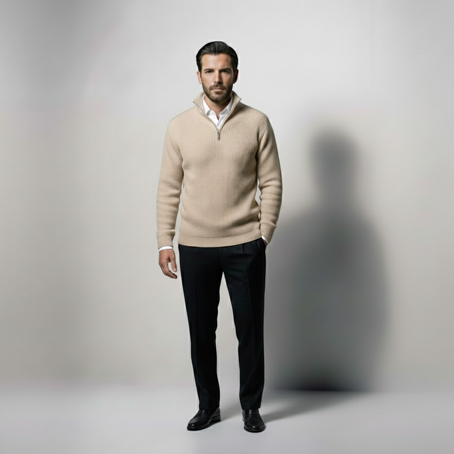 GEORGE - QUARTER-ZIP SWEATER