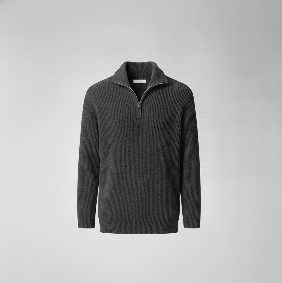 GEORGE - QUARTER-ZIP SWEATER