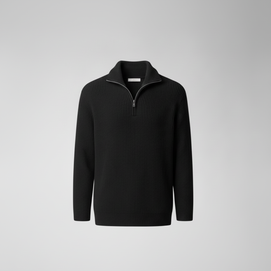 GEORGE - QUARTER-ZIP SWEATER