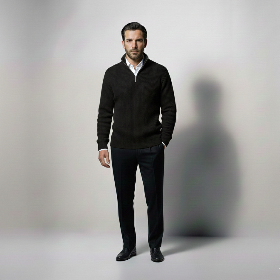 GEORGE - QUARTER-ZIP SWEATER