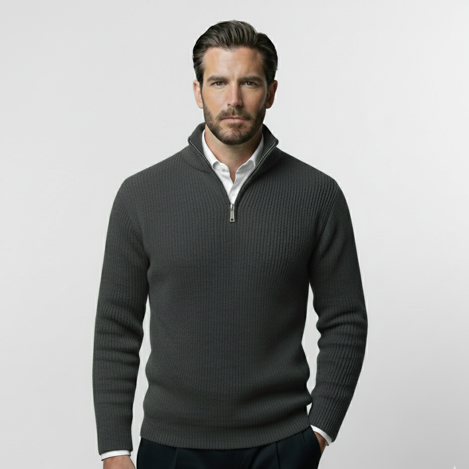 GEORGE - QUARTER-ZIP SWEATER