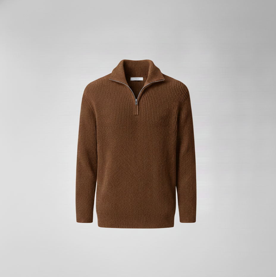 GEORGE - QUARTER-ZIP SWEATER