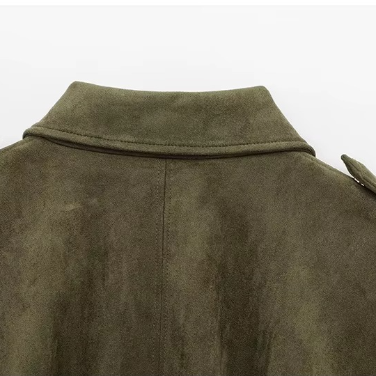 ELEANOR - BOMBER SUEDE-EFFECT JACKET