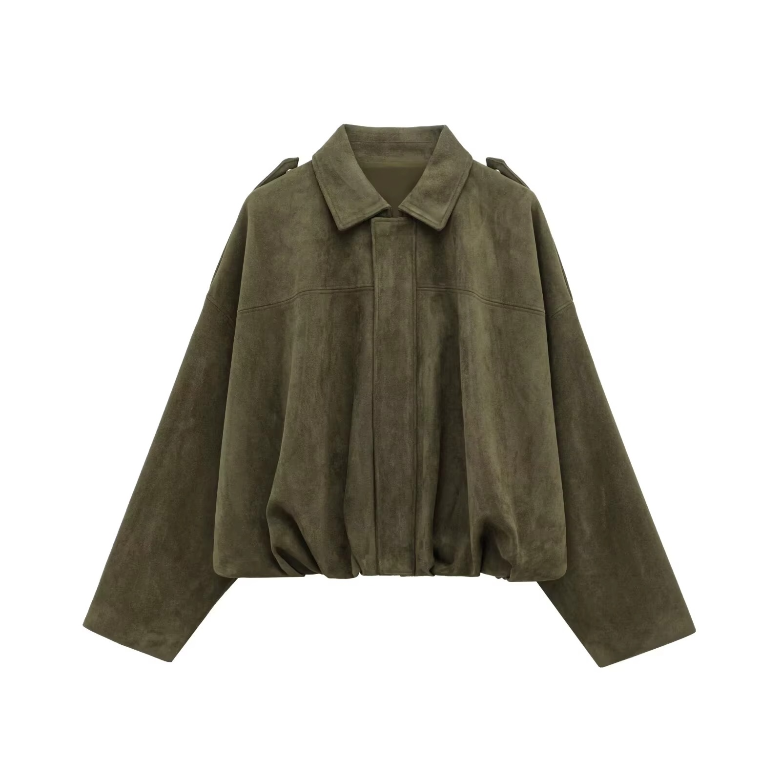 ELEANOR - BOMBER SUEDE-EFFECT JACKET