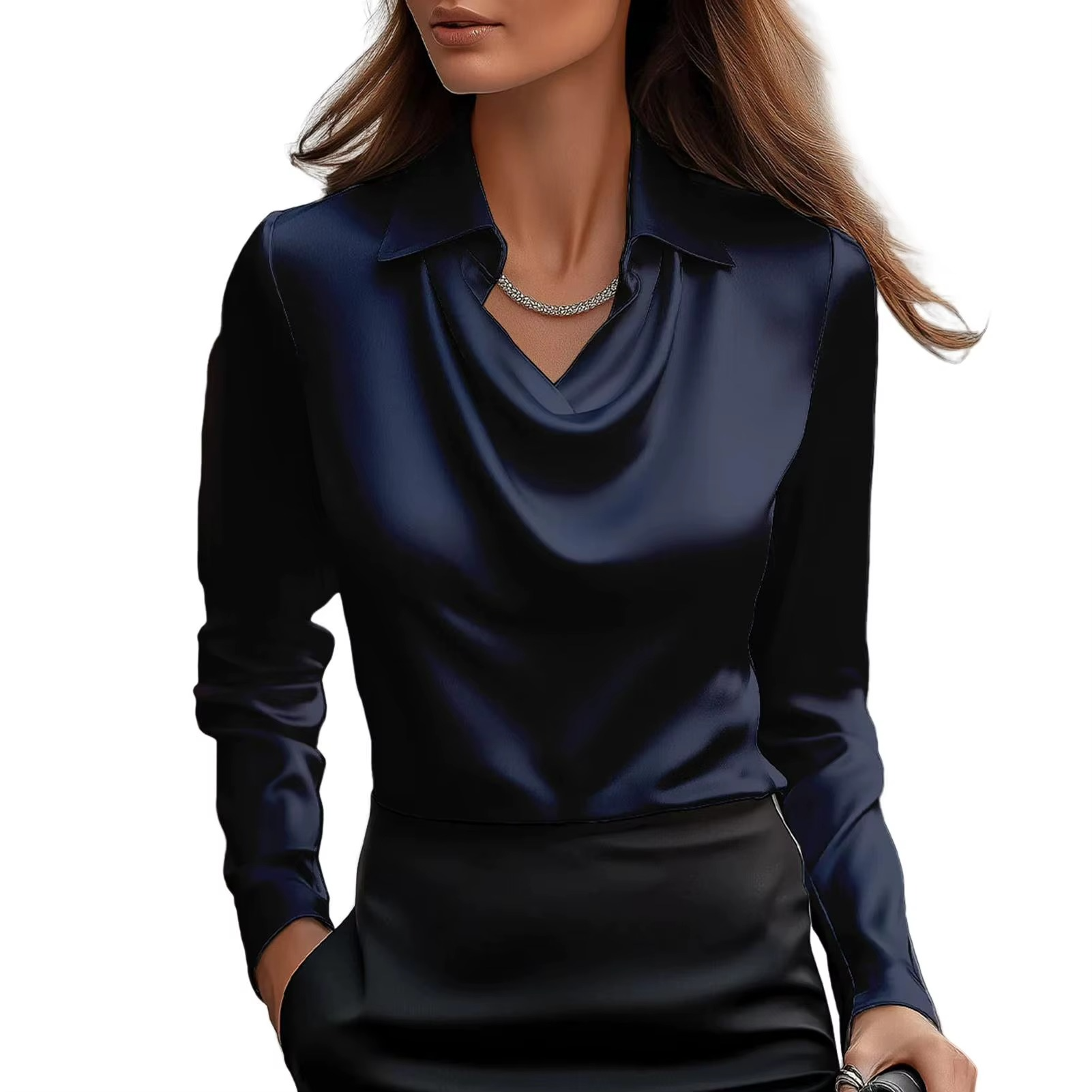 EMILY | ELEGANT SATIN BLOUSE