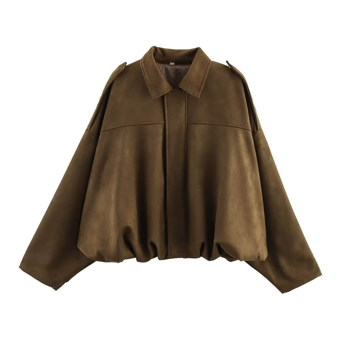 ELEANOR - BOMBER SUEDE-EFFECT JACKET