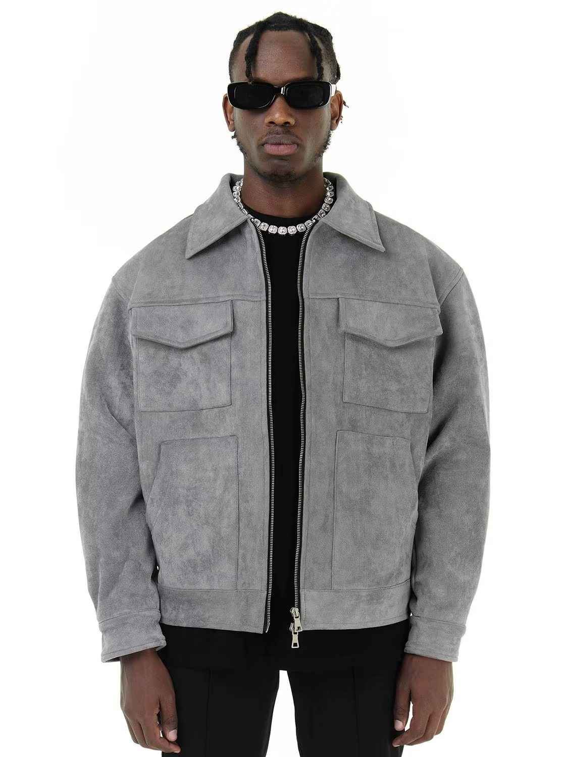 URBANEDGE™ - OVERSIZED SUEDE STREET JACKET