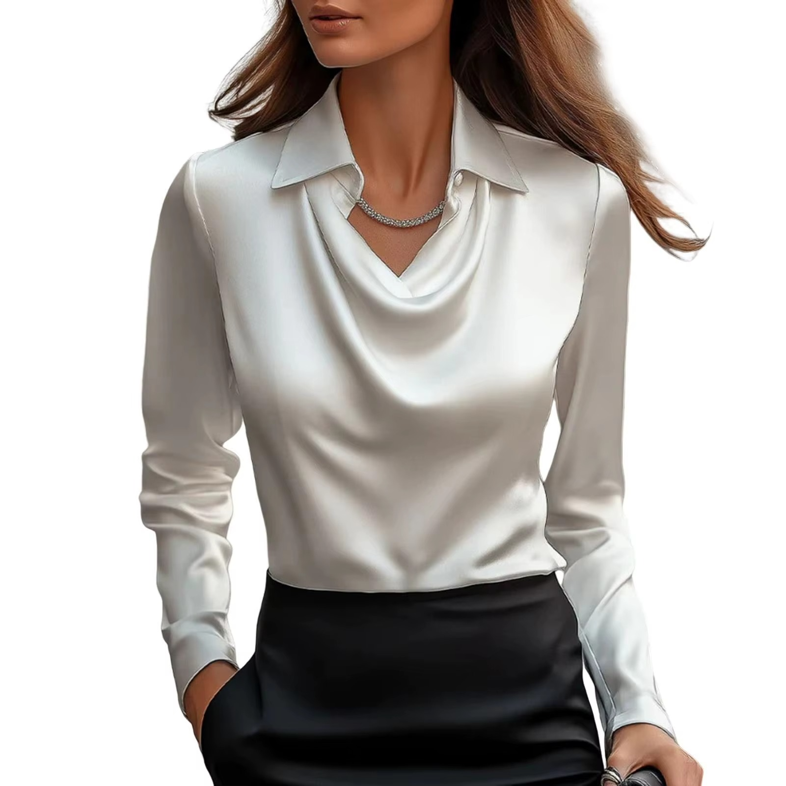 EMILY | ELEGANT SATIN BLOUSE