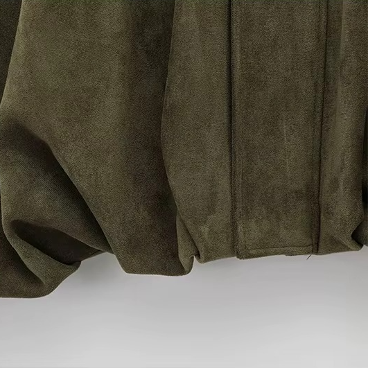 ELEANOR - BOMBER SUEDE-EFFECT JACKET