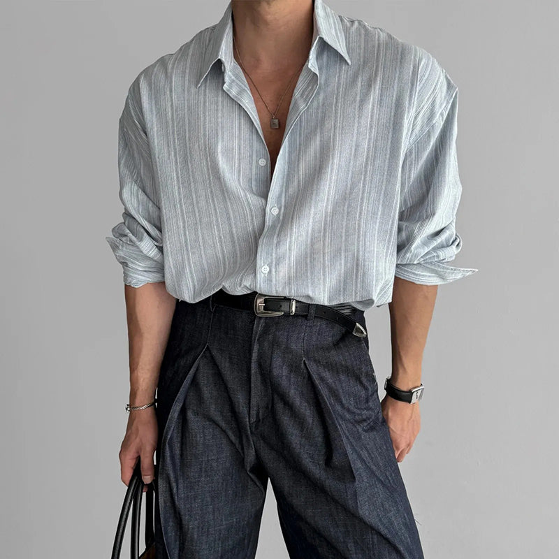 LINEN STRIPED SHIRT