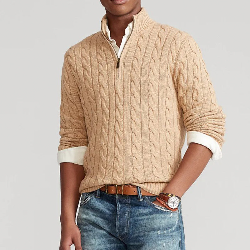 SWITZERLAND ZIPPER SWEATER PULLOVER