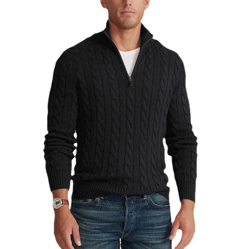 SWITZERLAND ZIPPER SWEATER PULLOVER
