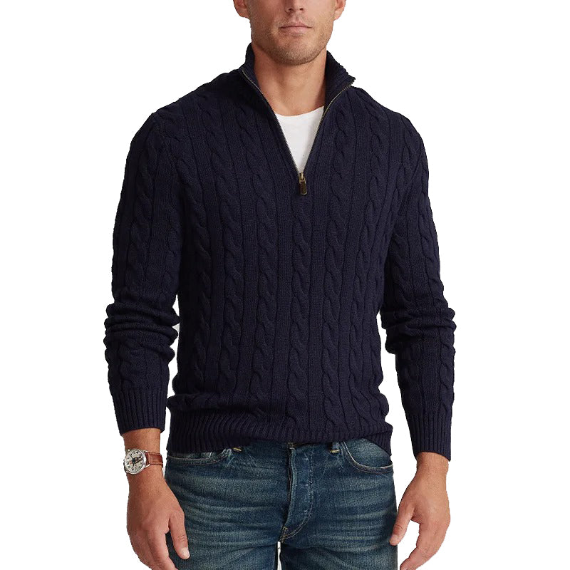 SWITZERLAND ZIPPER SWEATER PULLOVER