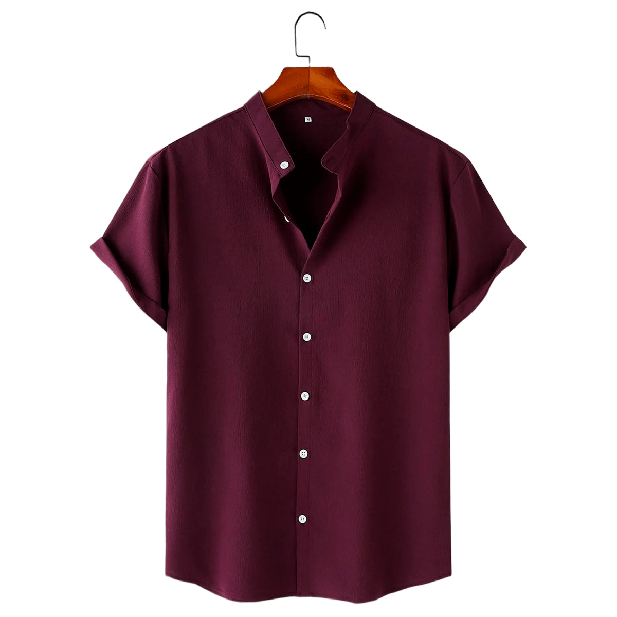 CASUAL BEACH SHIRT (WINE AND NATURE)