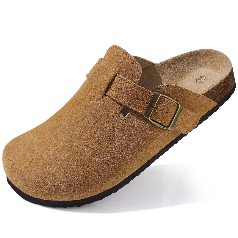 LISBON SUEDE CLOGS