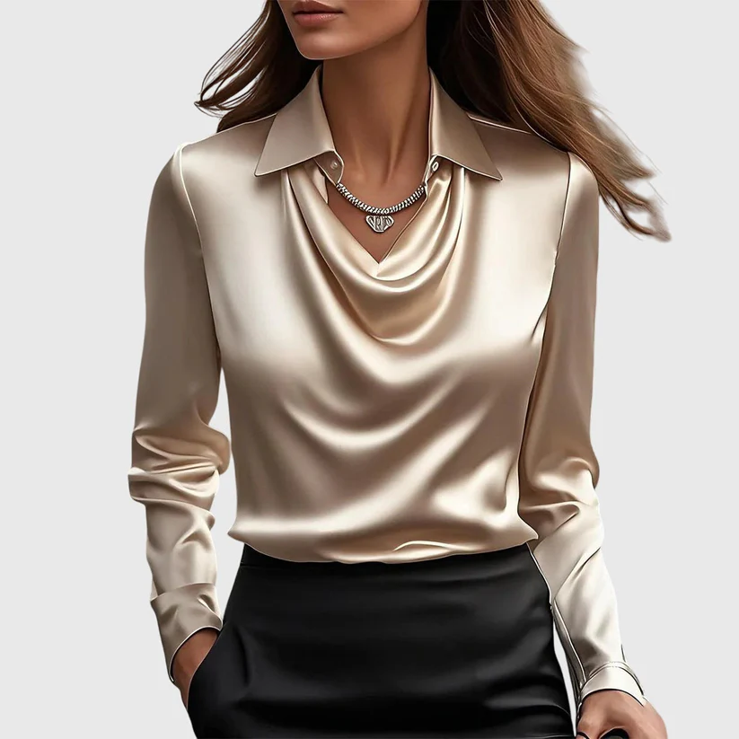 EMILY | ELEGANT SATIN BLOUSE