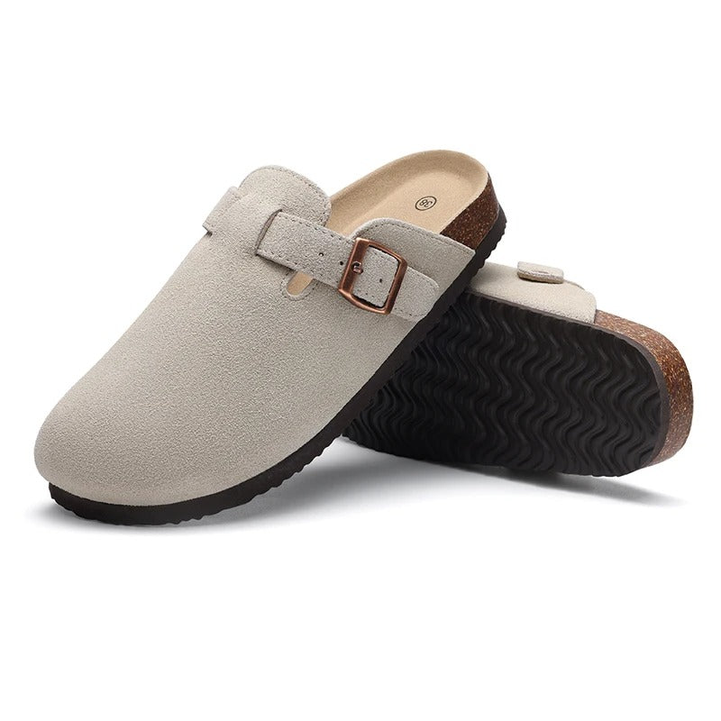 LISBON SUEDE CLOGS