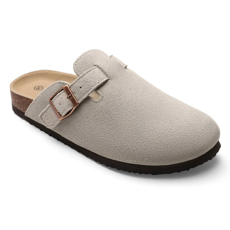LISBON SUEDE CLOGS