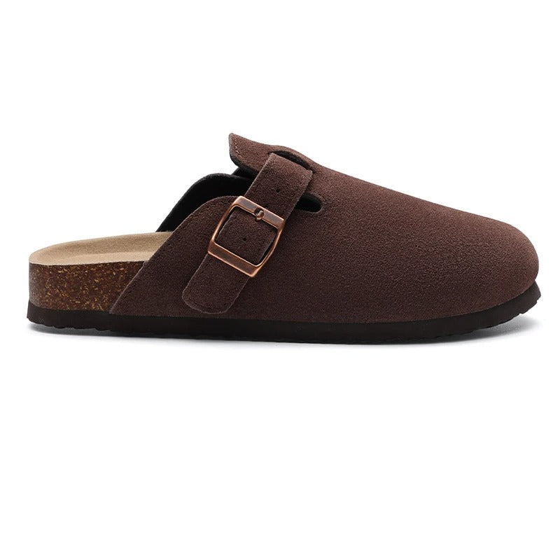 LISBON SUEDE CLOGS