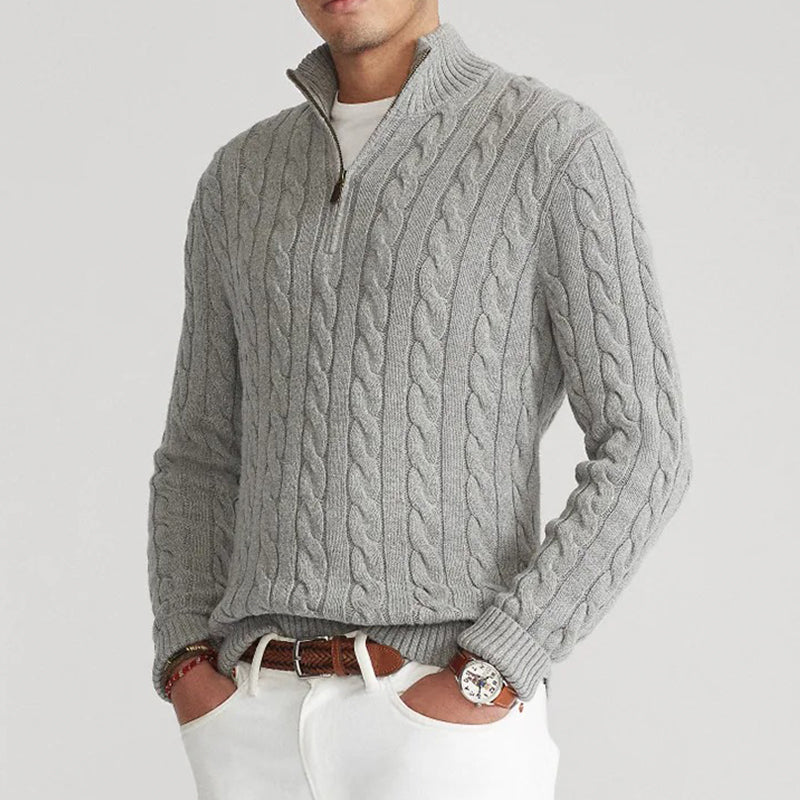 SWITZERLAND ZIPPER SWEATER PULLOVER