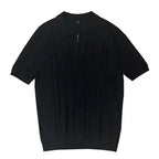 ZIPPER KNITTED POLO