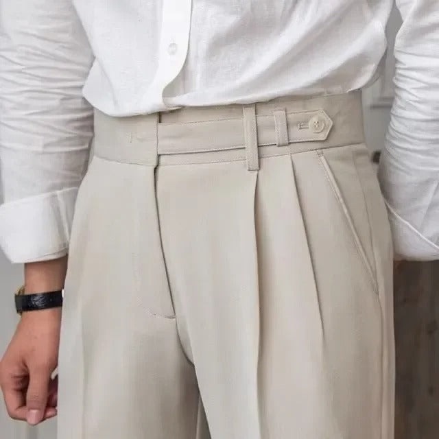BRITISH CASUAL CROPPED TROUSERS