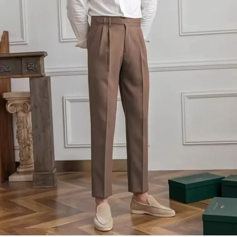 BRITISH CASUAL CROPPED TROUSERS