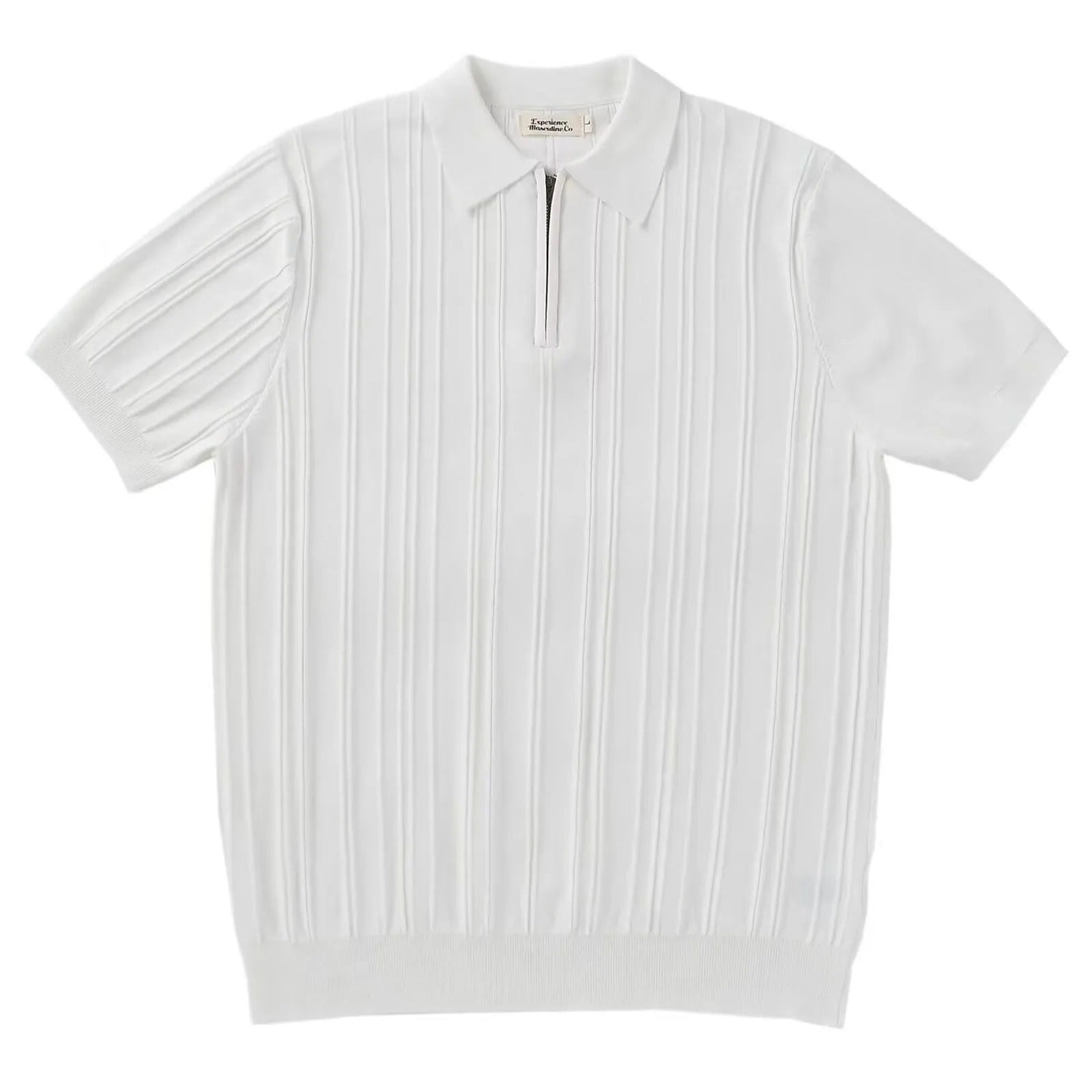 ZIPPER KNITTED POLO