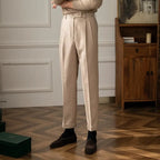 VIANA HIGH-WAISTED WOOLEN TROUSERS