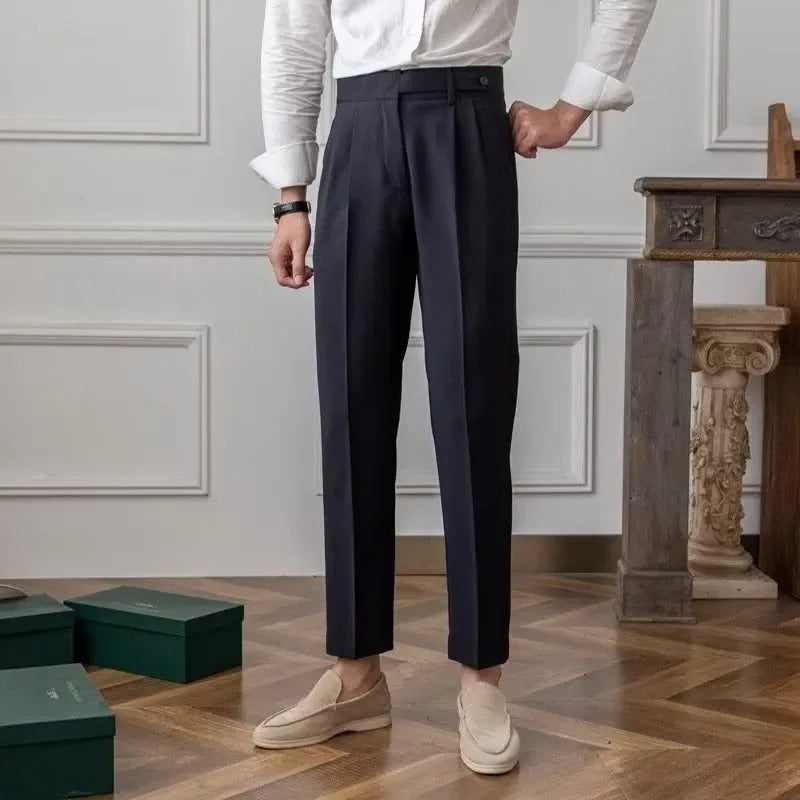 BRITISH CASUAL CROPPED TROUSERS