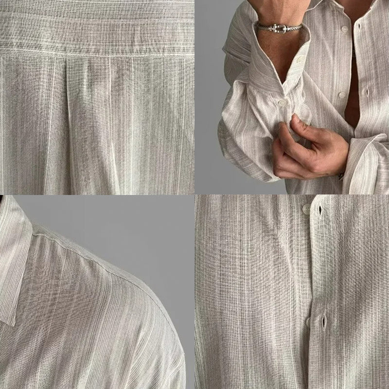 LINEN STRIPED SHIRT