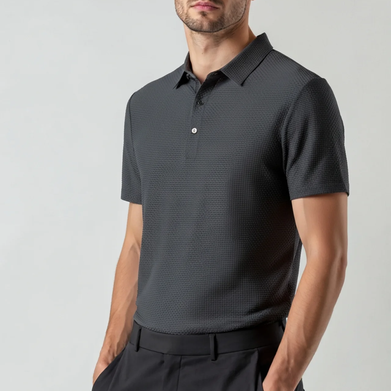 AERO WEAVE - TEXTURED POLO SHIRT