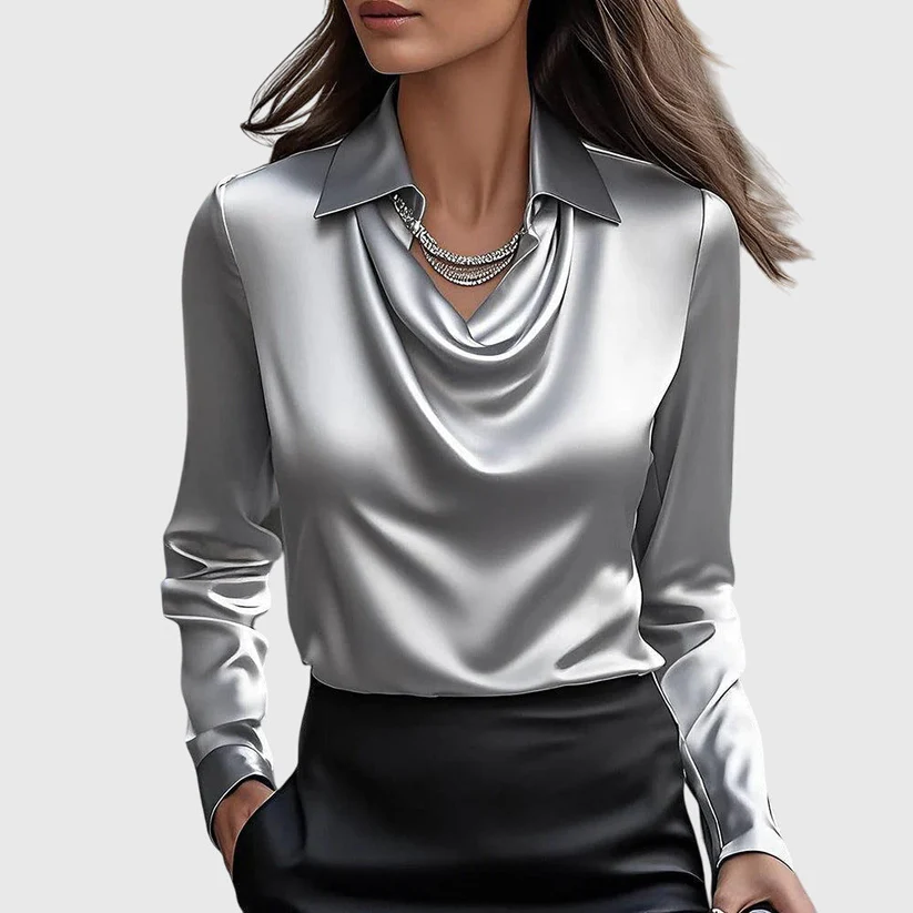EMILY | ELEGANT SATIN BLOUSE
