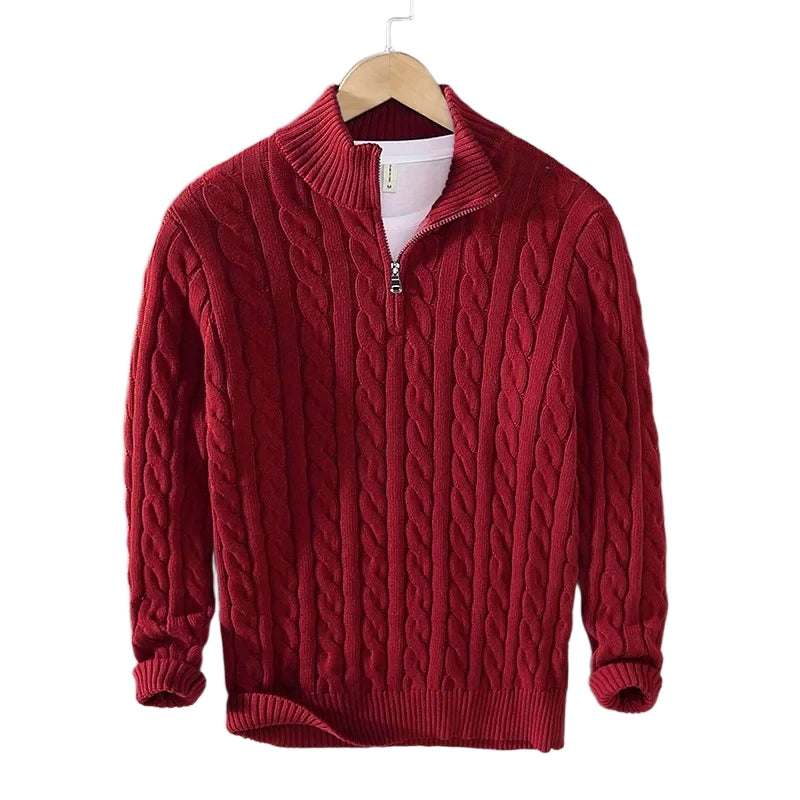 SWITZERLAND ZIPPER SWEATER PULLOVER