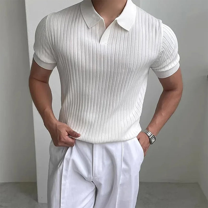 CASUAL RIBBED POLO