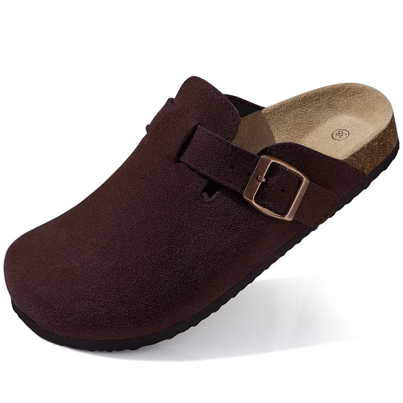 LISBON SUEDE CLOGS