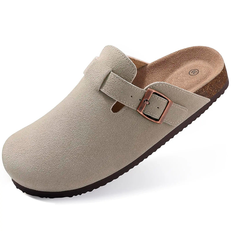 LISBON SUEDE CLOGS